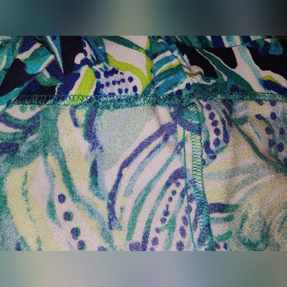Lilly Pulitzer's Islamorada Beach Palazzo Pants size‎ small, blue, green & white - Picture 11 of 12